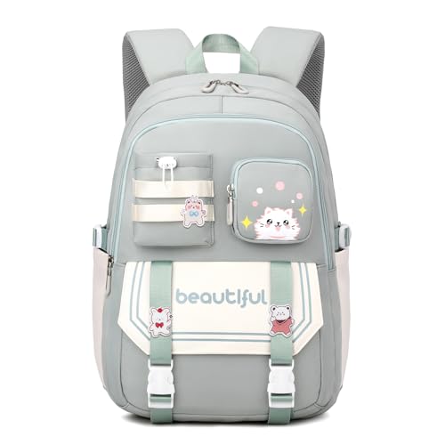 IvyH Schulrucksack Mädchen – Kinderrucksack Große Kapazität Daypack Wasserdicht, Schultaschen Ideal für Mädchen Jungen im Alter von 2-6. Klasse, Grün IvyH Schulrucksack Mädchen – Kinderrucksack Große Kapazität Daypack Wasserdicht, Schultaschen Ideal für Mädchen Jungen im Alter von 2-6. Klasse, Grün von IvyH