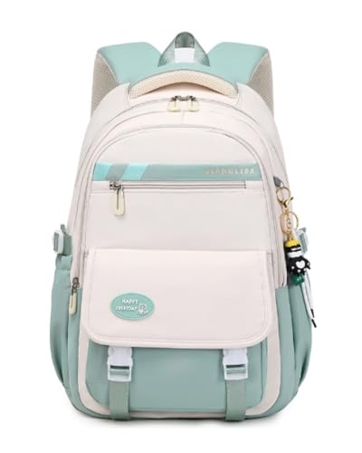 IvyH Schulrucksack Teenager Rucksack Mädchen Jungen, Lässige Daypack groß Wasserdicht für Mädchen 3-9. klasse Schulranzen für die Oberstufe College Reiserucksack, Grün IvyH Schulrucksack Teenager Rucksack Mädchen Jungen, Lässige Daypack groß Wasserdicht für Mädchen 3-9. klasse Schulranzen für die Oberstufe College Reiserucksack, Grün von IvyH