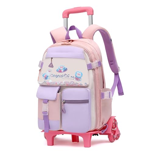 IvyH Trolley Rucksack mit Rollen, 16 Zoll Modisch Kinder Schulranzen mit Rollen für Mädchen, Abnehmbare Schulrucksack Trolley mit Räder, 1-4.Klasse, Rosa IvyH Trolley Rucksack mit Rollen, 16 Zoll Modisch Kinder Schulranzen mit Rollen für Mädchen, Abnehmbare Schulrucksack Trolley mit Räder, 1-4.Klasse, Rosa von IvyH