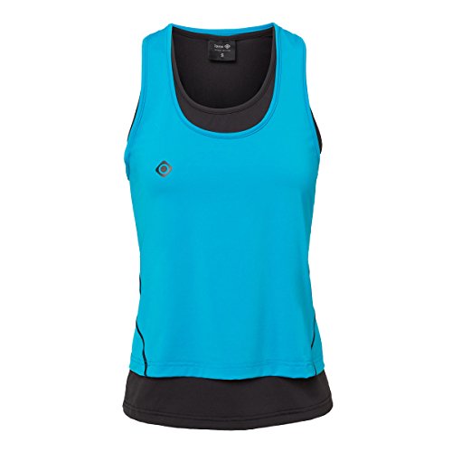 IZAS Damen Ärmelloses Shirt SUBIA, Türkis/Schwarz, L, IWRRN00887TQ/BKL IZAS Damen Ärmelloses Shirt SUBIA, Türkis/Schwarz, L, IWRRN00887TQ/BKL von IZAS