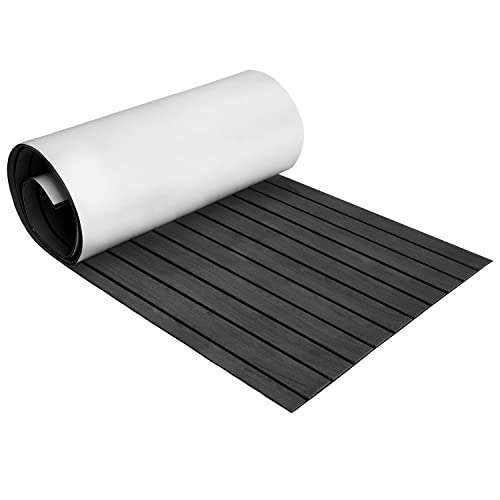 Izrielar Eva-Teak Schaum Deckbeschläge Boot Matte, Teak Decking Marine Boot Bodenbelag, wasserdicht Selbstklebend ungiftig rutschfest Matte,240 x 90 cm, Schwarz, Anthrazit Izrielar Eva-Teak Schaum Deckbeschläge Boot Matte, Teak Decking Marine Boot Bodenbelag, wasserdicht Selbstklebend ungiftig rutschfest Matte,240 x 90 cm, Schwarz, Anthrazit von Izrielar
