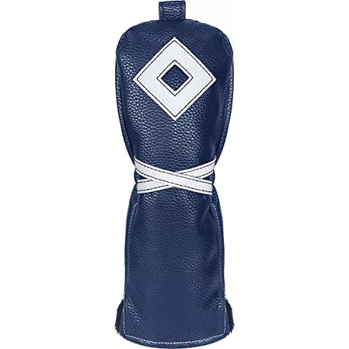 IZZO Golf Premium Hybrid Schlägerhaube, Marineblau/Weiß IZZO Golf Premium Hybrid Schlägerhaube, Marineblau/Weiß von Izzo