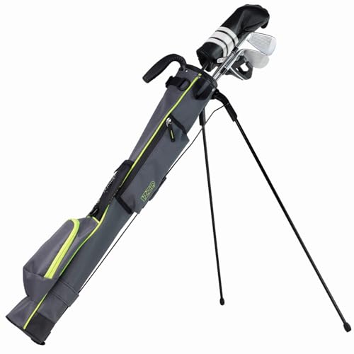 Izzo Golf-Sonntags-Ständertaschen, leichte Golftasche, Sonntagstasche, Grau/Limette Izzo Golf-Sonntags-Ständertaschen, leichte Golftasche, Sonntagstasche, Grau/Limette von Izzo