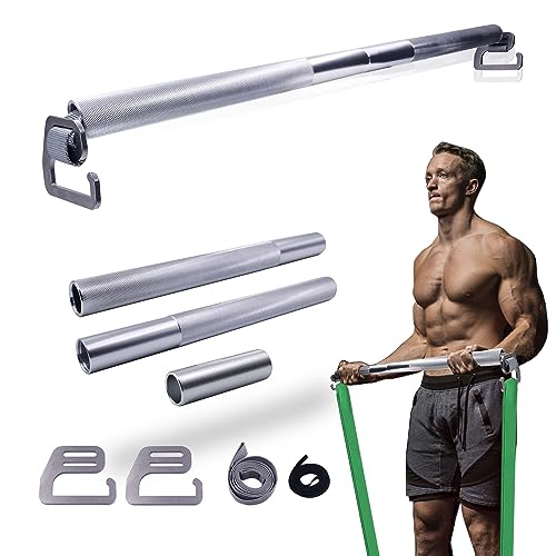 J Bryant Fitness-Widerstandsband, Übungsstange, Ganzkörpertraining, Heimtrainer, großer Haken, 73,9 cm, Metallstange J Bryant Fitness-Widerstandsband, Übungsstange, Ganzkörpertraining, Heimtrainer, großer Haken, 73,9 cm, Metallstange von J Bryant