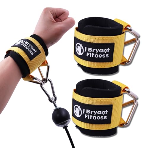 J Bryant Neopren gepolsterte Handgelenkgurte mit verstellbarem dreieckigem Klettverschluss und sicherem Manschettendesign für Kabelmaschinen Workouts Krafttraining J Bryant Neopren gepolsterte Handgelenkgurte mit verstellbarem dreieckigem Klettverschluss und sicherem Manschettendesign für Kabelmaschinen Workouts Krafttraining von J Bryant