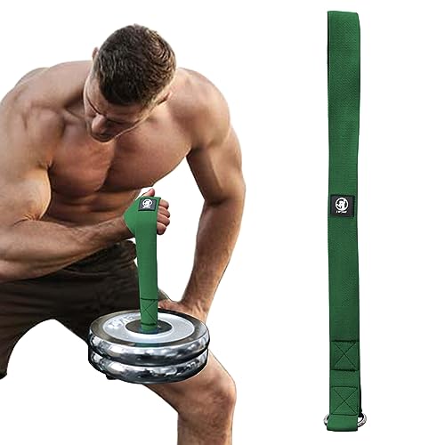 J Bryant Trainingsgurt für Arme, Wrestling, ideal für Handgelenk, Unterarm und Bizeps-Workout, multifunktionales Heim-Fitnessgerät, kompatibel mit 2,5 cm und 5,1 cm Langhantelplatten (grün) von J Bryant