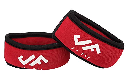 JFIT Unisex-Erwachsene 20-7810 Handgelenkgewichte, 454 g, S/M, Rot, 1 lb von J/FIT