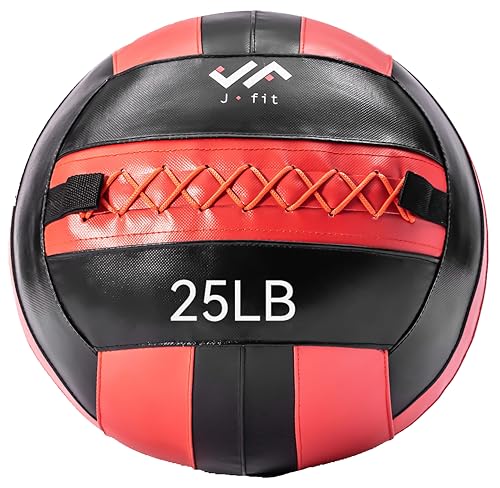 JFIT Wandball, Rot/Schwarz, 11,3 kg von J/FIT