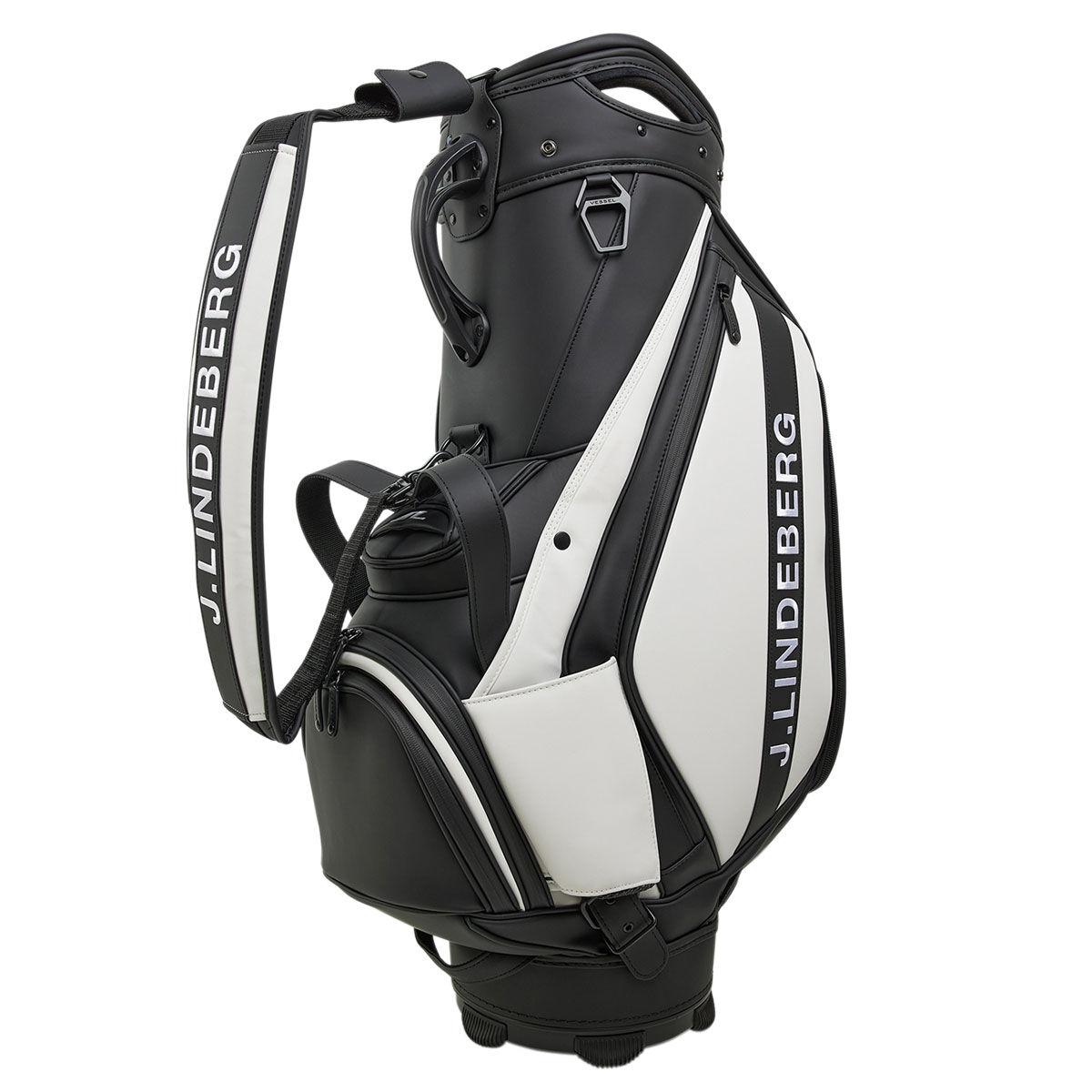 J.Lindeberg Golf Staff Bag, Mens, Black | American Golf von J Lindeberg