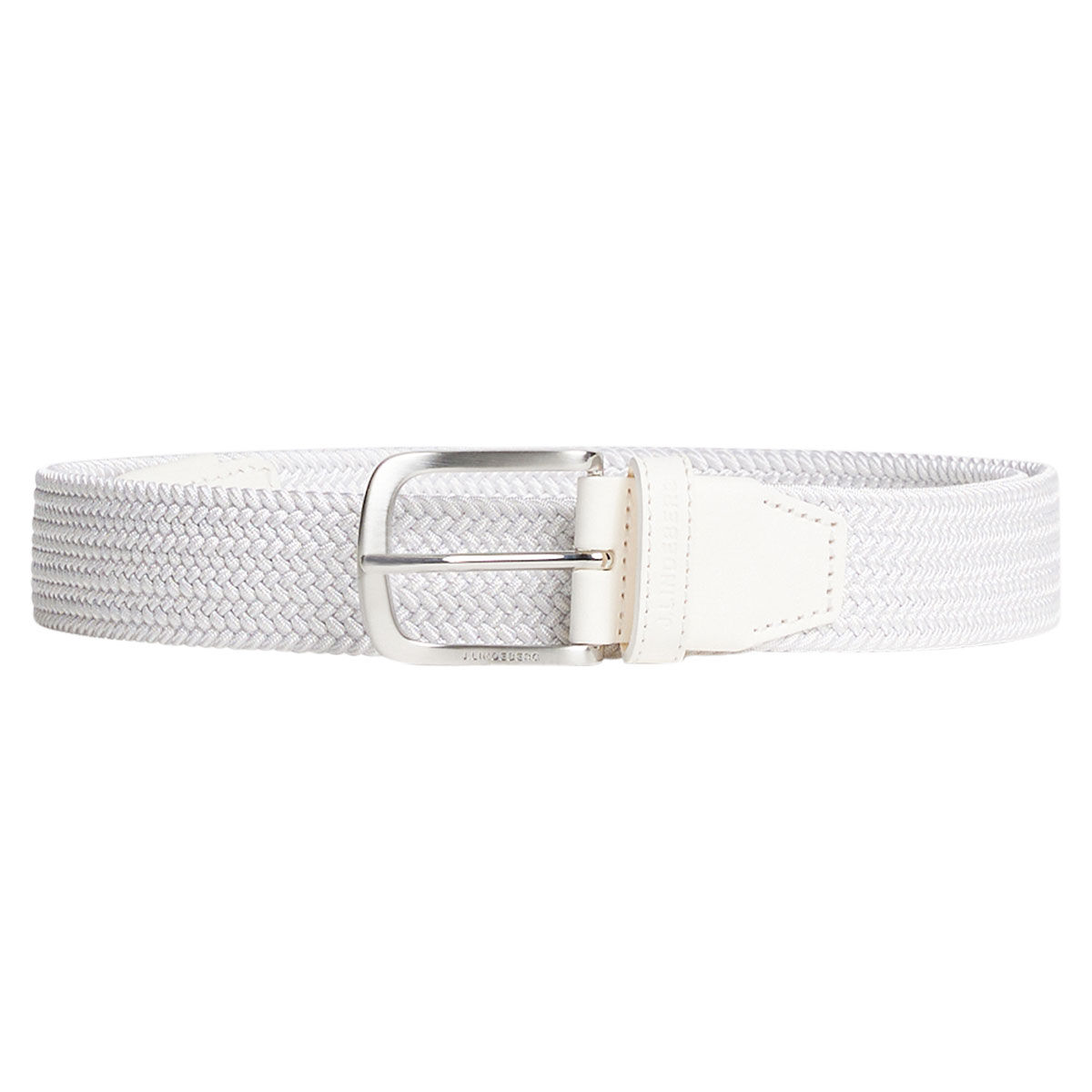 J.Lindeberg Men's Bernhard Elastic Golf Belt, Mens, White, 85 cm | American Golf von J Lindeberg