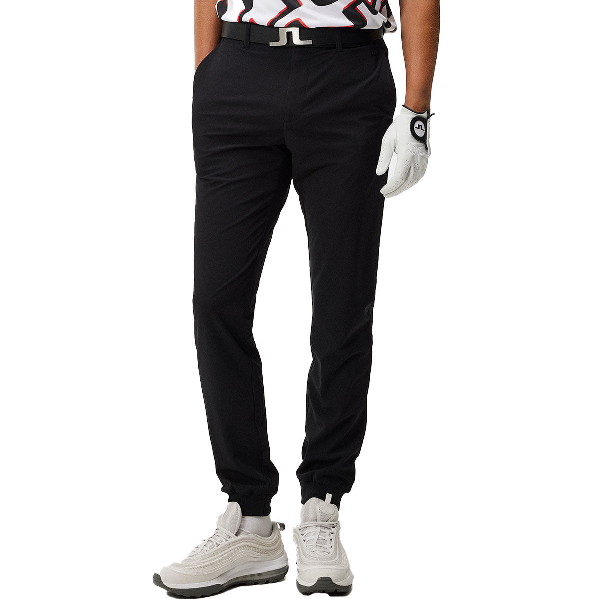 J.Lindeberg Men's Cuff Jogger Golf Trousers, Mens, Black, 30, Regular | American Golf von J Lindeberg
