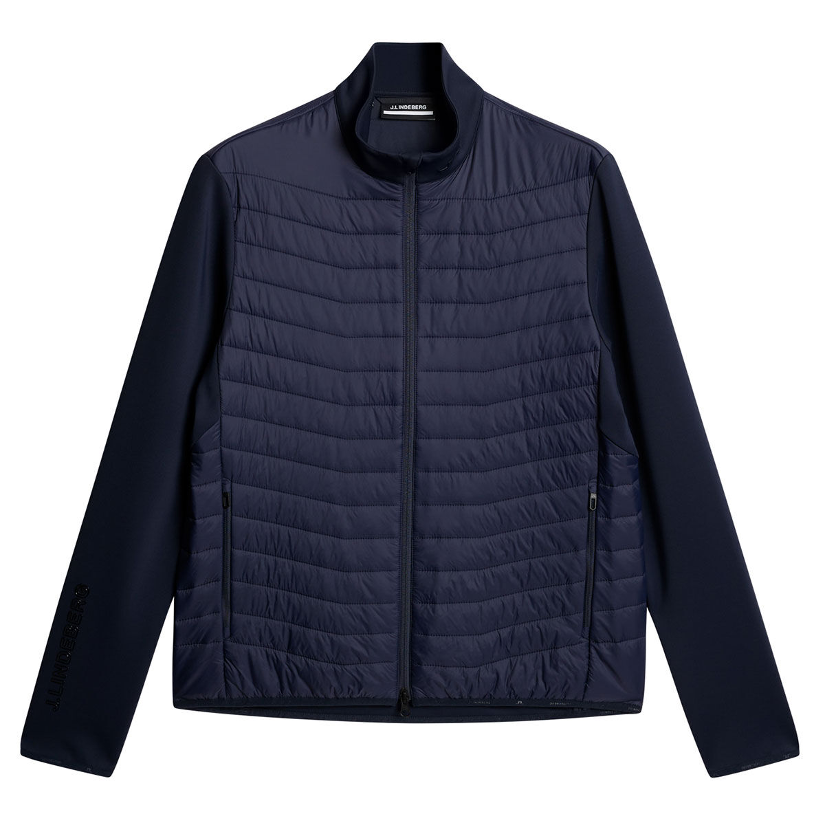 J.Lindeberg Men's Holden Quilted Hybrid Golf Jacket, Mens, Navy, Large | American Golf von J Lindeberg