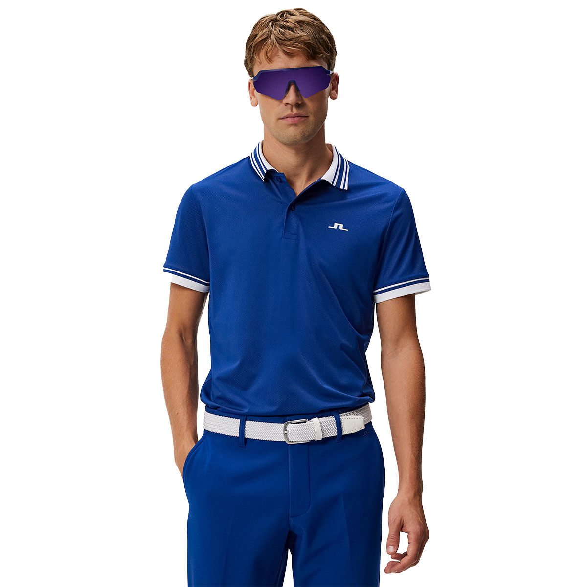 J.Lindeberg Men's Reeve Golf Polo Shirt, Mens, Sodalite blue, Xxl | American Golf von J Lindeberg