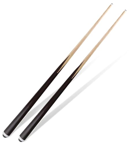 JX Billardqueues für Kinder, 91,4 cm, Shorty-Queues, Billard-Queue-Sticks für Kinder, Hartholz, Billardqueue, 13 mm, Klebespitzen, 2 Stück von JX