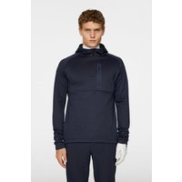 J.Lindeberg Adam Quarter Zip Hood Thermo Midlayer navy von J.LINDEBERG