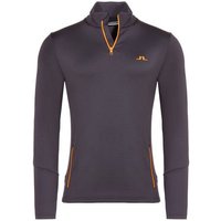 J.Lindeberg Aerial Quarter Zip Stretch Midlayer anthrazit von J.LINDEBERG