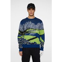 J.Lindeberg Alexander Jacquard Sweater Pullover Strick blau J.Lindeberg Alexander Jacquard Sweater Pullover Strick blau von J.LINDEBERG
