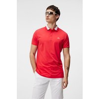 J.Lindeberg Benji Regular Fit Halbarm Polo rot von J.LINDEBERG