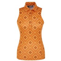 J.Lindeberg Dena Print Sleeveless Top ohne Arm Polo orange J.Lindeberg Dena Print Sleeveless Top ohne Arm Polo orange von J.LINDEBERG