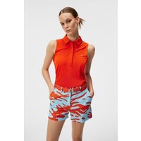 J.Lindeberg Dena Sleeveless Top ohne Arm Polo orange von J.LINDEBERG