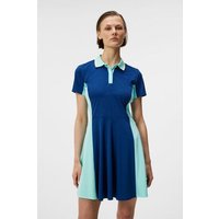 J.Lindeberg Dolores Dress Halbarm Kleid blau von J.LINDEBERG