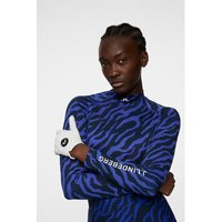 J.Lindeberg Ella Print Compression Top Mock Unterzieher blau J.Lindeberg Ella Print Compression Top Mock Unterzieher blau von J.LINDEBERG