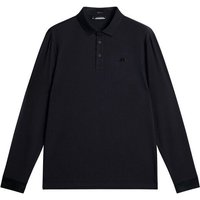 J.Lindeberg Florian Langarm Polo schwarz von J.LINDEBERG