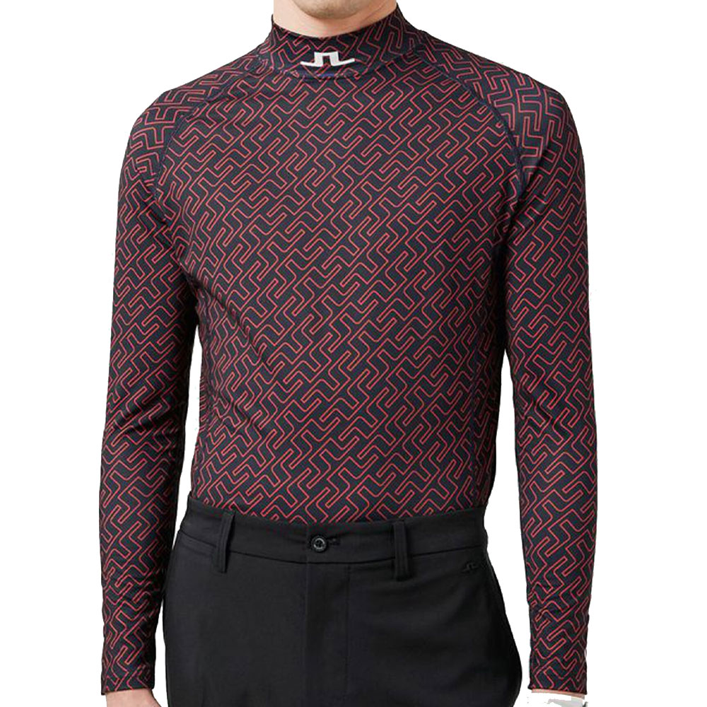 'J.Lindeberg Golf Aello Soft Compression Herren Mock navy/ora' 'J.Lindeberg Golf Aello Soft Compression Herren Mock navy/ora' von J.LINDEBERG