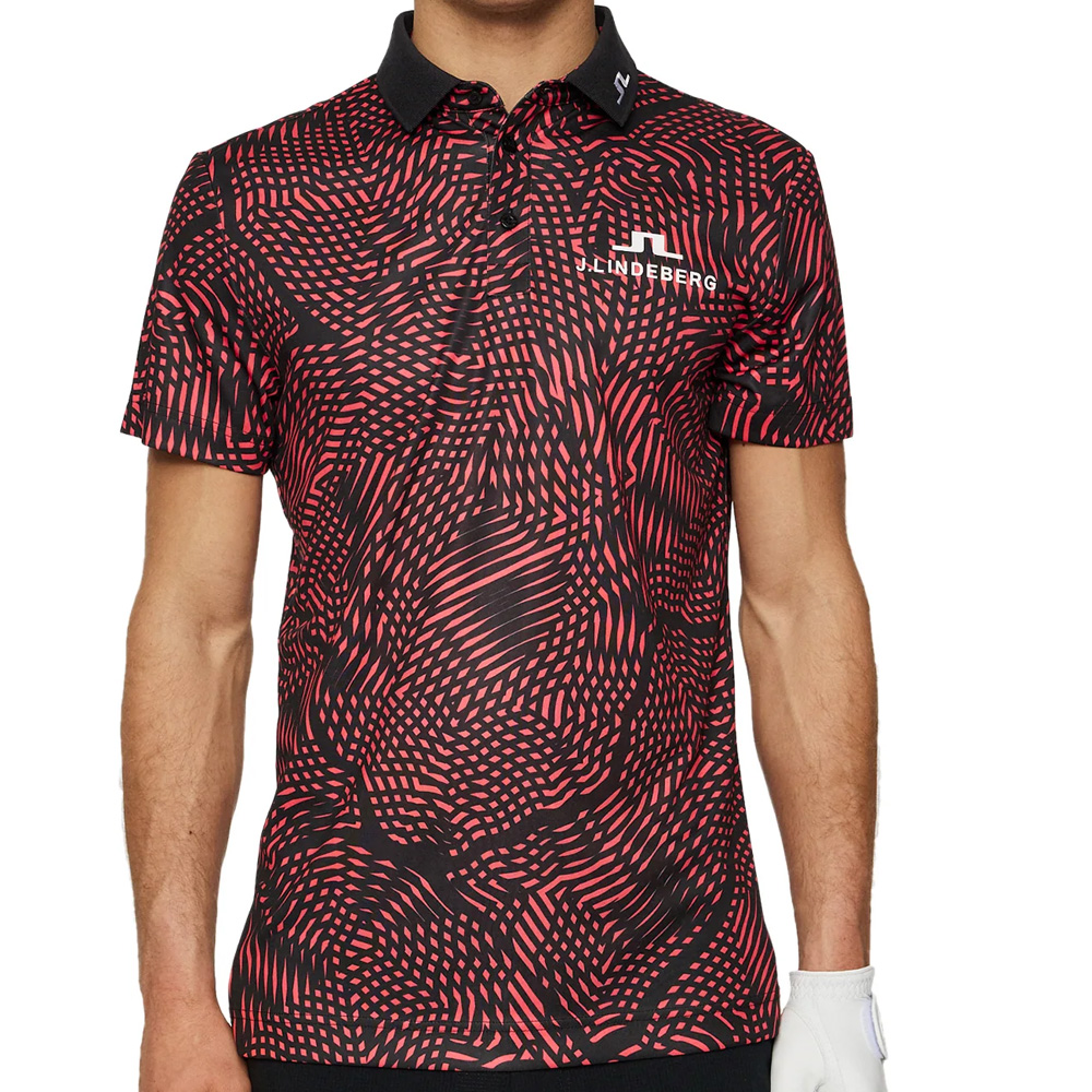 'J.Lindeberg Golf KV Tour Herren Polo schwarz/pink' 'J.Lindeberg Golf KV Tour Herren Polo schwarz/pink' von J.LINDEBERG
