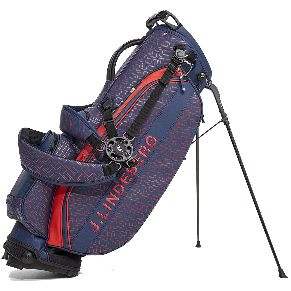 'J.Lindeberg Golf Play ST Standbag navy/rot' von J.LINDEBERG