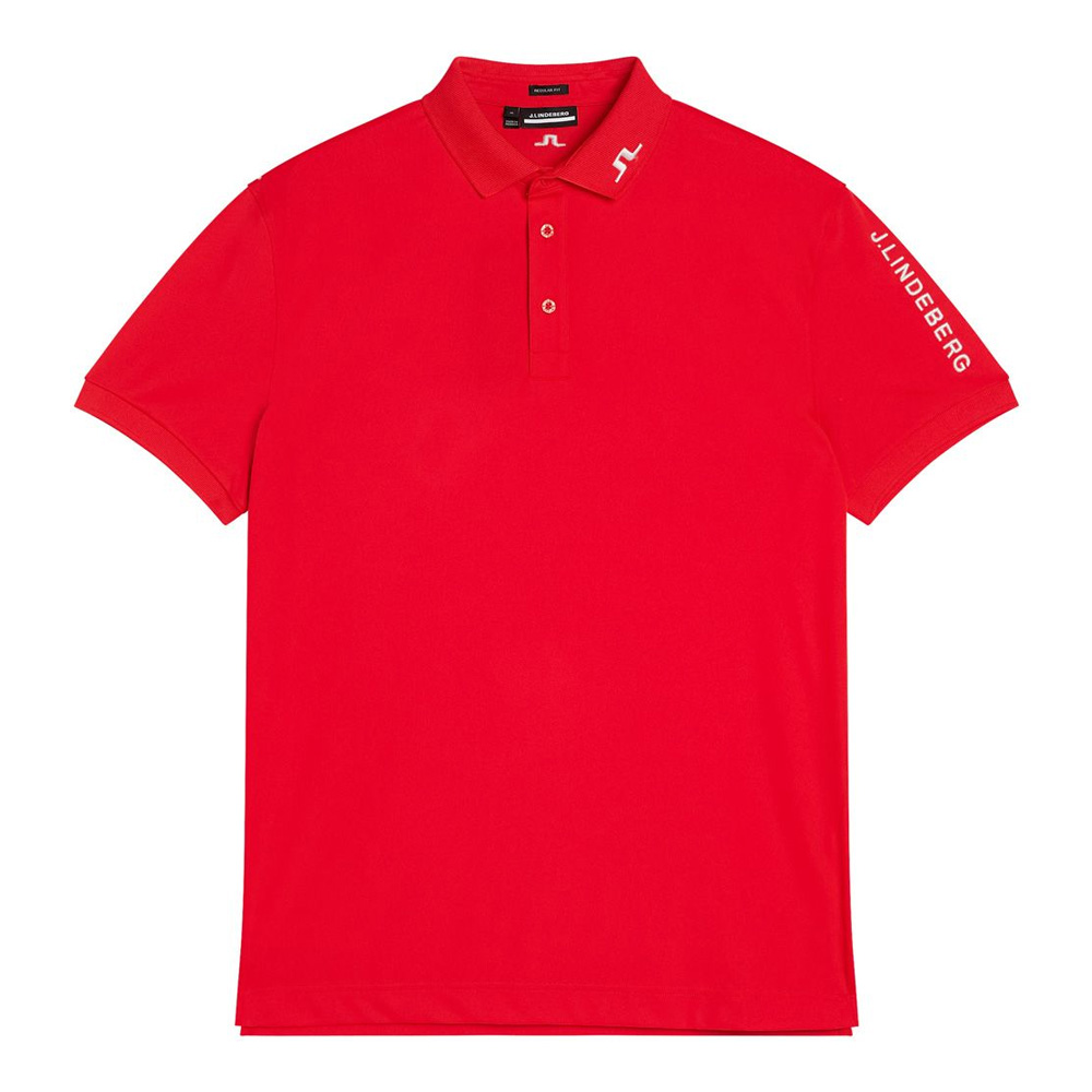 'J.Lindeberg Golf Tour Tech TX Herren Polo slim Fit rot' von J.LINDEBERG