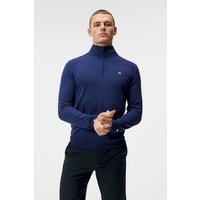 J.Lindeberg Kian Zipped Sweater Troyer Strick blau von J.LINDEBERG