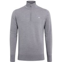 J.Lindeberg Kian Zipped Sweater Troyer Strick hellgrau melange J.Lindeberg Kian Zipped Sweater Troyer Strick hellgrau melange von J.LINDEBERG