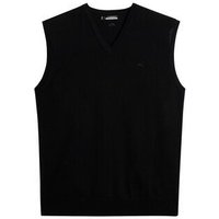 J.Lindeberg Liam Knitted Vest Pullunder Strick schwarz von J.LINDEBERG