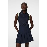 J.Lindeberg Lila Sleeveless Top ohne Arm Polo navy von J.LINDEBERG