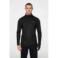 J.Lindeberg Luke Deboss Stretch Midlayer schwarz von J.LINDEBERG