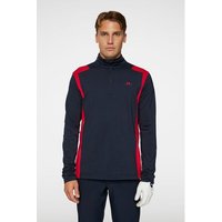 J.Lindeberg Luke Quarter Zip Stretch Midlayer rot von J.LINDEBERG