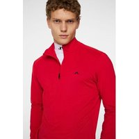 J.Lindeberg Luke Quarter Zip Stretch Midlayer rot von J.LINDEBERG