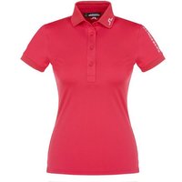 J.Lindeberg Tour Tech Halbarm Polo pink von J.LINDEBERG