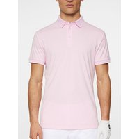 J.Lindeberg Tour Tech Halbarm Polo rosa von J.LINDEBERG