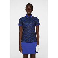 J.Lindeberg Tour Tech Print Halbarm Polo blau J.Lindeberg Tour Tech Print Halbarm Polo blau von J.LINDEBERG