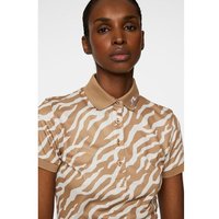 J.Lindeberg Tour Tech Print Halbarm Polo camel J.Lindeberg Tour Tech Print Halbarm Polo camel von J.LINDEBERG
