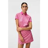 J.Lindeberg Tour Tech Print Halbarm Polo pink J.Lindeberg Tour Tech Print Halbarm Polo pink von J.LINDEBERG