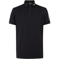 J.Lindeberg Tour Tech Reg Fit Golf Halbarm Polo schwarz von J.LINDEBERG