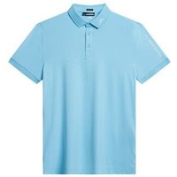 J.Lindeberg Tour Tech Reg Fit Halbarm Polo hellblau von J.LINDEBERG