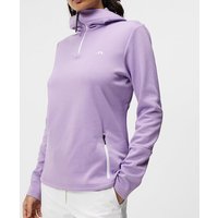 J.Lindeberg W Aerial Quarter Hood Hoodie Sweatshirt lila von J.LINDEBERG