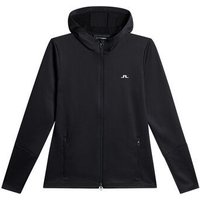 J.Lindeberg W Aerial Zip Hood Stretch Jacke schwarz von J.LINDEBERG