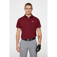 J.Lindeberg Wince Reg Fit Halbarm Polo bordeaux von J.LINDEBERG