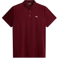 J.Lindeberg Wince Reg Fit Halbarm Polo bordeaux von J.LINDEBERG