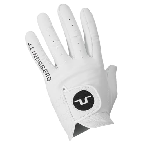 J.Lindeberg Herren-Golfhandschuh Ron aus Leder - Weiß - L J.Lindeberg Herren-Golfhandschuh Ron aus Leder - Weiß - L von J.Lindeberg